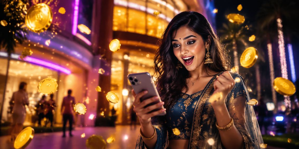 Delhi city with lottery and Bollywood billboard